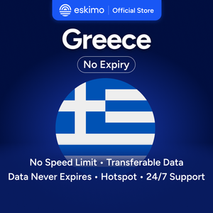 Eskimo Grèce 3GB eSIM Pas de date de péremption des données Données de voyage à grande vitesse 5G/4G Pas de carte SIM physique requise S-GRE-03 - Product Image 1