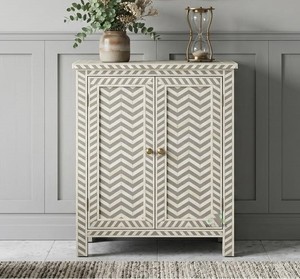 Luxury Handmade Resin Bone Inlay Nightstand With 3 <b>Drawers</b> Metal Base Modern End Table Cabinet <b>Side</b> Table Home Decor Accent - Product Image 5