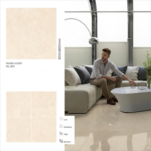 Carreaux de sol en porcelaine vitrifiée polie blanche ivoire, fabrication chinoise, les moins chers, blanc désert, 800x800, 60x60, 80x80 - Product Image 5