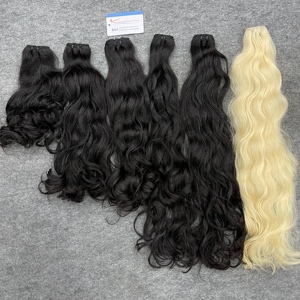 Extensions de cheveux humains vietnamiens de qualité supérieure, tissage double machine, ondulés naturels, prêts à être expédiés - Product Image 5