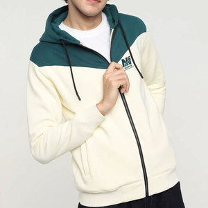 Sweat à capuche zippé pour homme en coton mélangé, de qualité supérieure, style streetwear oversize, vente en gros, vêtements de mode - Product Image 1