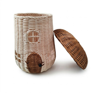 บ้านของเล่นเด็กทรงเห็ดทำมือจากหวาย คุณภาพเยี่ยม ของเล่นบทบาทสมมติสำหรับเด็ก - Product Image 2