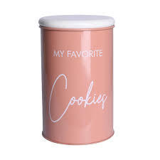 Elegant Metal Cookies Cakes <b>Storage</b> Canister with Wooden Lid - Product Image 5