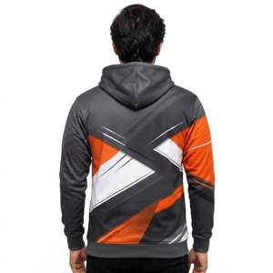 Men Custom Sublimation <b>Hoodie</b> <b>Lightweight</b> Performance Fabric Breathable Construction Full Print Design Comfortable Athletic Fit - Product Image 2