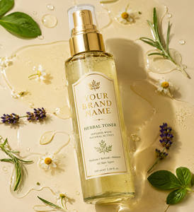 Tónico Facial Herbal Orgánico con Extracto de Neem, Tulsi y Té Verde, Control del Acné, Reduce los Poros y Refresca, Venta al Por Mayor - Product Image 3