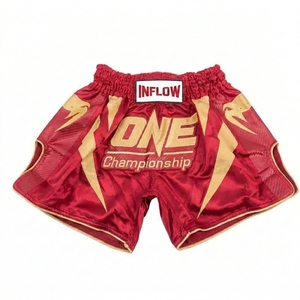 กางเกงชกมวย INFLOW Unisex สีขาวทอง ลายโลโก้ One Championship แบบพิมพ์รีดร้อน ระบายอากาศได้ดี แห้งเร็ว ผลิตจากโพลีเอสเตอร์ 100% - Product Image 5