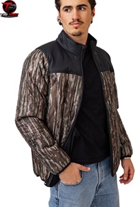 Veste Softshell Isolée Premium pour Homme, Légère, pour Chasse, Randonnée, Camping, Travail, Fermeture Éclair Intégrale, Col Montant, Imprimée, Idéale pour le Froid - Product Image 3