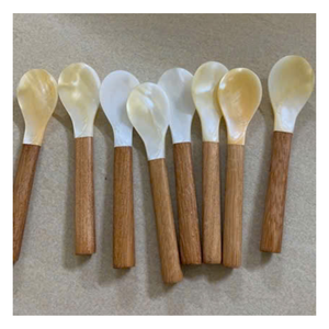 Cuchara de Nácar Genuino, Cubertería de Lujo Hecha a Mano, Elegante Utensilio de Comedor para Restaurantes y Hoteles de Alta Gama - Product Image 2