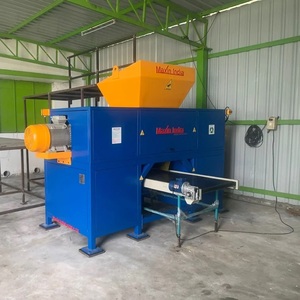 Machines de broyage de déchets MSW de haute qualité, à double arbre, capacité 1500 kg/h, électriques, semi-automatiques, pour le broyage du plastique - Product Image 1