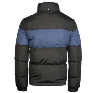 Chaqueta informal acolchada para hombre con logotipo OEM, abrigo de invierno extragrande con jacquard, cremallera y logotipo bordado - Product Image 6