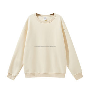 Sudadera bordada Unisex personalizada, ropa de calle de gran tamaño, cuello redondo, peso pesado, cuello redondo, sudaderas lisas de cuello redondo de alta calidad - Product Image 4