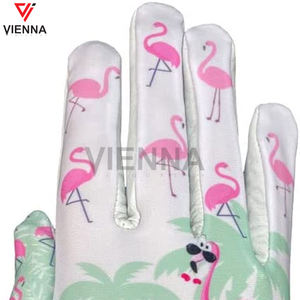 Gant de golf en gros personnalisé avec logo OEM ODM, motif drapeau sportif, anti-UV, antidérapant, respirant, évacuant l'humidité, durable, imprimé, pour main gauche - Product Image 5