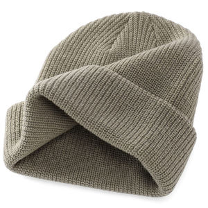 Solid Color Knitted Beanie Hat Unisex <b>Winter</b> <b>Cap</b> Casual Style 56-58CM Adult Size 100% Acrylic Computer Knitted - Product Image 5