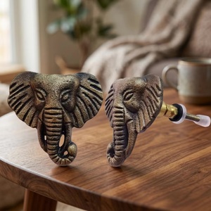 Poignée de meuble en fonte en forme d'éléphant, design moderne pour la maison, le bureau et les meubles de salon - Product Image 2