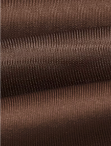 Survêtement marron pour homme, coupe droite, couleur unie, col montant, fermeture éclair, décontracté, automne, polyester, poches latérales - Product Image 5