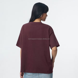 Camiseta de Manga Corta de Color Sólido Nardon Apparel para Mujer, Verano 2023, Estilo Espina de Pescado, Camisetas Clásicas Básicas para Mujer - Product Image 2