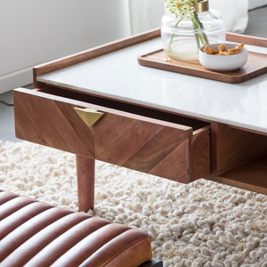 Table basse en bois d'acacia Vandana Aston Arista - Product Image 2