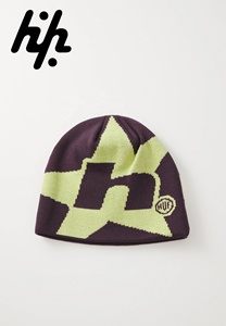 Custom Cuffless Reversible Jacquard Breathable Waterproof Unisex <b>Beanie</b> Striped Knitted Color 100% <b>Wool</b> Adjustable Outdoor - Product Image 2