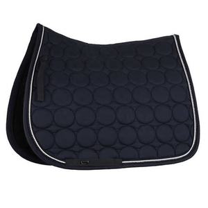 Cojín de sillín multiusos estilo doma azul marino oscuro con diseño acolchado circular Colección 2025 - Product Image 1