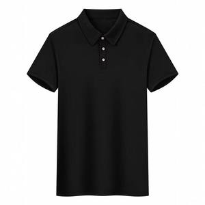 OEM Custom Factory Mesh Quick Dry <b>Shirt</b> Mens Solid Color Light Business Casual Short Sleeve <b>Collared</b> Logo <b>T</b> <b>Shirt</b> - Product Image 2