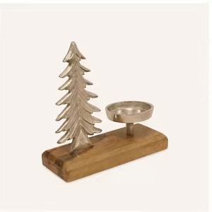 Support de bougie de Noël décoratif en métal fait main – Décoration d'intérieur haut de gamme - Product Image 4