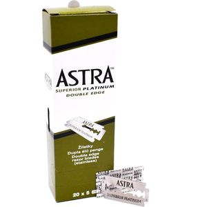 Lames de rasoir de sécurité à double tranchant Astra Platinum, 100 lames, 20 x 5 - Product Image 5