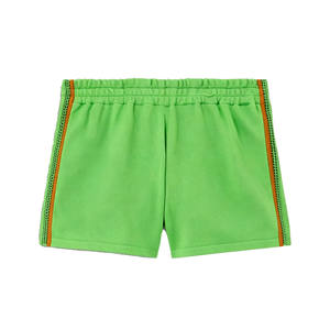 Shorts en toile unisexe vert uni avec bande latérale, taille élastique, décontractés et respirants, pour équipe de football gaélique 100% - Product Image 1