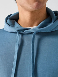 Conjunto Deportivo de Sudadera con Capucha Azul para Hombre, Corte Regular, Felpa Francesa de Algodón, Pantalones Deportivos Casuales para Otoño - Product Image 4