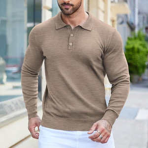 Camiseta Polo de Manga Larga para Hombre, 100% Algodón, Personalizada al por Mayor, Fabricantes de Prendas, Camiseta Polo Casual de Secado Rápido con Logotipo Personalizado - Product Image 1