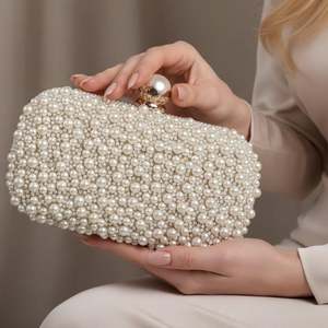 Flap <b>Clutch</b> Bag Bohemian Hand Bead Stone Pearl Embroidery jewelry bag Suede Material High Quality Fashion Vintage Lady <b>Brides</b> - Product Image 4