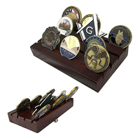 Présentoir en bois décoratif pour pièces de collection, motif floral, vente chaude, support pour pièces de défi