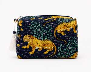Pochette de voyage portable en coton écologique imperméable à imprimé pompons, taille moyenne, avec fermeture éclair, style tendance - Product Image 2