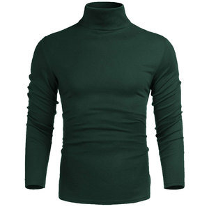 <b>Men</b> <b>Turtle</b> <b>Neck</b> T-Shirt Premium Cotton Custom Fit Design OEM Manufacturing Low MOQ Worldwide Shipping Factory Direct Price - Product Image 2