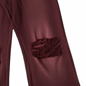 Custom Acid Wash Sweatsuit Jogging Track Suit <b>Set</b> Street wear <b>Spray</b> Wash Flare Sweatpants and Full Zip up Hoodie <b>Set</b> - Product Image 5