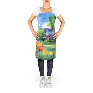 Massachusetts Mayflowers Watercolor Unisex Large Multicolor <b>Apron</b> for Cooking Baking Crafts <b>Gardening</b>-Adult Women and Men - Product Image 2