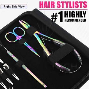 Portable Hair Extension Expert Kit With Zipper Storage Case For Salon Training Wholesale Rate New Arrival Hair Extension <b>Tool</b> - Product Image 5