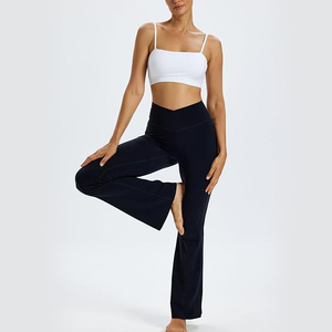 Minimalist White Spaghetti Strap Sports Bra Thin Strap <b>Padded</b> Yoga <b>Running</b> Bra For Women Seamless Gym Fitness Activewear Vest - Product Image 4