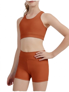 Nude Felling Women's Plus Size Breathable Lightweight Spandex/Cotton Gym Fitness Yoga Sports <b>Bra</b> Cross Back Open Back Strappy - Product Image 5