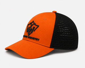 Custom Orange Black Mesh Trucker <b>Cap</b> Adjustable <b>Snapback</b> Baseball Hat 3D Embroidery Outdoor Sports Promotional <b>Cap</b> Wholesale <b>cap</b> - Product Image 3