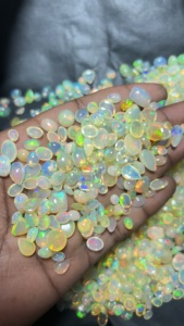 Lot de cabochons d'opale de feu éthiopienne AAA+ |   Opales multicolores brillantes, pierres précieuses en vrac, taillées sur mesure pour la fabrication de bijoux - Product Image 1