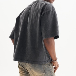 เสื้อยืดสกรีนลายตามสั่ง ผ้าคอตตอนหนา 100% เป็นมิตรกับสิ่งแวดล้อม แห้งเร็ว น้ำหนักมาก 240 กรัม สไตล์สตรีทแวร์ สำหรับผู้ชาย - Product Image 2