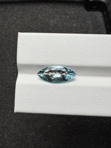 Piedra Preciosa de Aguamarina Natural, Genuina, Color Santa María, Corte Marquise, 2.55ct, para Joyería, Anillo, Colgante, Coleccionista - Product Image 6