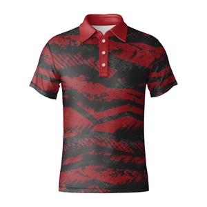 Polo de Golf Elástico en 4 Direcciones, Poliéster y Spandex, Ropa de Golf de Alto Rendimiento para Hombre, OEM ODM - Product Image 2