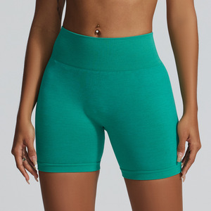 Shorts de yoga taille haute push-up sans coutures en Spandex/Polyester écologiques pour femmes avec cordon de serrage pour la gym et le sport 2026 - Product Image 4