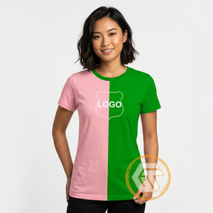 Camiseta de Sororidad Alpha Kappa para Mujer, al por Mayor, Informal, de Verano, 100% Algodón Jersey, Transpirable y Ecológica - Product Image 3