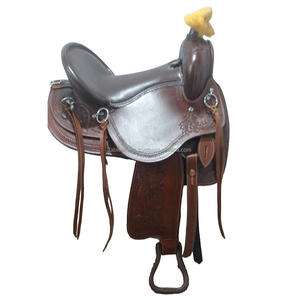 Montar a caballo ligero americano hecho a mano Pleasure Trail Riding Saddle hecho con cuero genuino disponible con Tack Set - Product Image 1