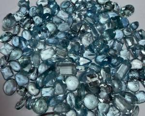 Piedra Preciosa de Aguamarina Natural, Corte Esmeralda, Facetada, Tamaño Libre |   Piedra de Aguamarina Azul Suelta para Joyería y Venta al por Mayor - Product Image 4