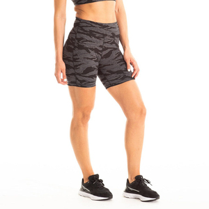 Surge Women High Waist Comp Shorts Muscle Tri Breathable 4Way Fast Dry Plus OEM Spandex Nylon Custom Recovery Logo - Product Image 1