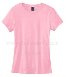 Vente en gros T-shirt sur mesure pour femmes avec logo T-shirt en coton vierge de diverses couleurs unies imprimé de logo personnalisé pour la sérigraphie - Product Image 5