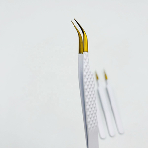 Eyelash Tweezer For Personal Care False Eyelash Placement & <b>Removing</b> Lashes Non Slip Ergonomic Design Grips Custom <b>Box</b> Packing - Product Image 2